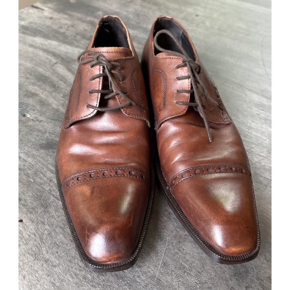 To Boot New York Adam Derrick Mens Oxford Italy Made Dress Shoes Leather Size 9